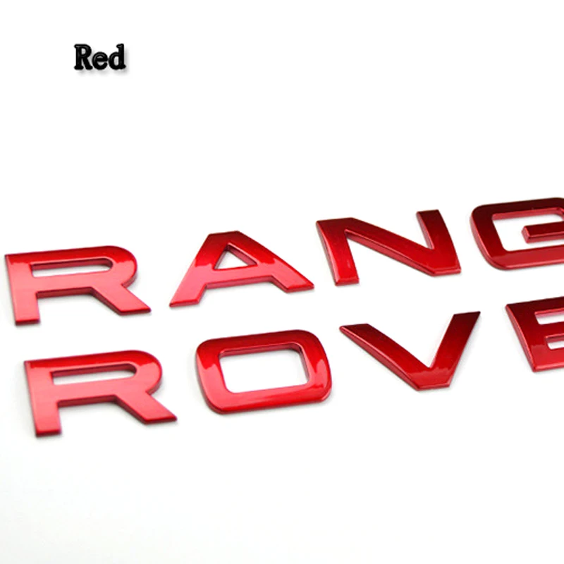 

Front/Rear Luggage Logo Letter Logo for Land Rover Range Rover Sport Evoque Car Decorated Chrome Car Shape Badge Sticker