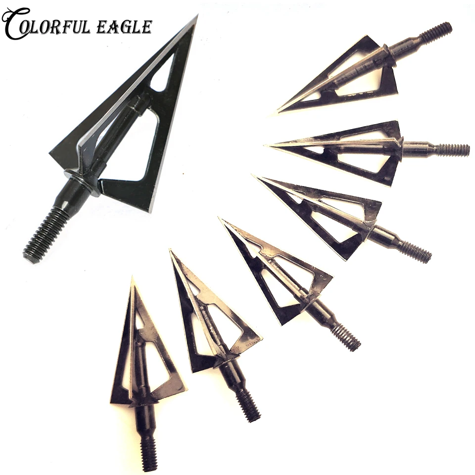 Archery Arrowhead 100 Grain Telflon Surface Treatment 3 Blades