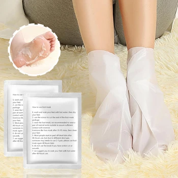 

1pair=2Pc Exfoliating Mask For Feet Foot Patch Foot Mask Peeling Remover Dead Skin Feet Masks Socks For Pedicure Detox Pedicura