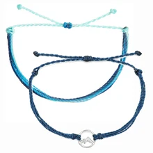 Нержавеющая сталь sierra наборы Богемия плетеный браслет с волной богемные браслеты для женщин pulseira boho Дружба