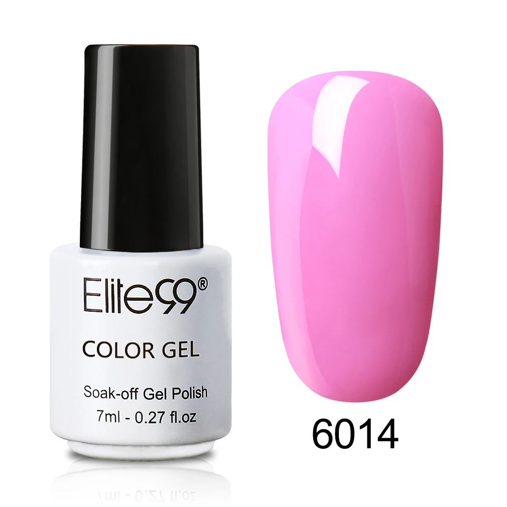 6014 Elite99 7 мл Гель-лак one step УФ светодиодный био-Гели Soak Off Гель-лак для маникюра 3 в 1 нейл-арта Лаки Гибридный стойкий гель Краски - Цвет: 6014