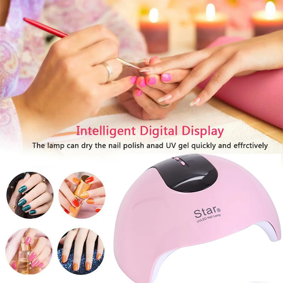 Star8 светодиодная УФ-лампа для ногтей Сушилка для ногтей usb быстрая сушка интеллектуальное чувство 21 шт. лампа с ЖК-дисплеем безболезненные ногти маникюрный инструмент