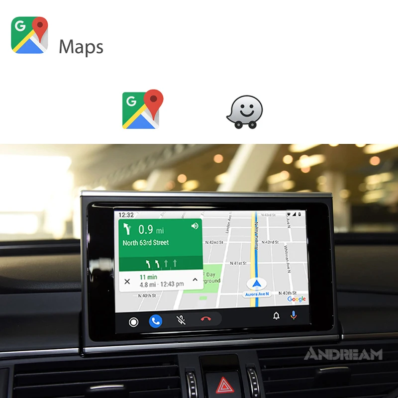 CarPlay интерфейс коробка carplay для AUDI A5/A4 OEM экран обновления MMI система Поддержка