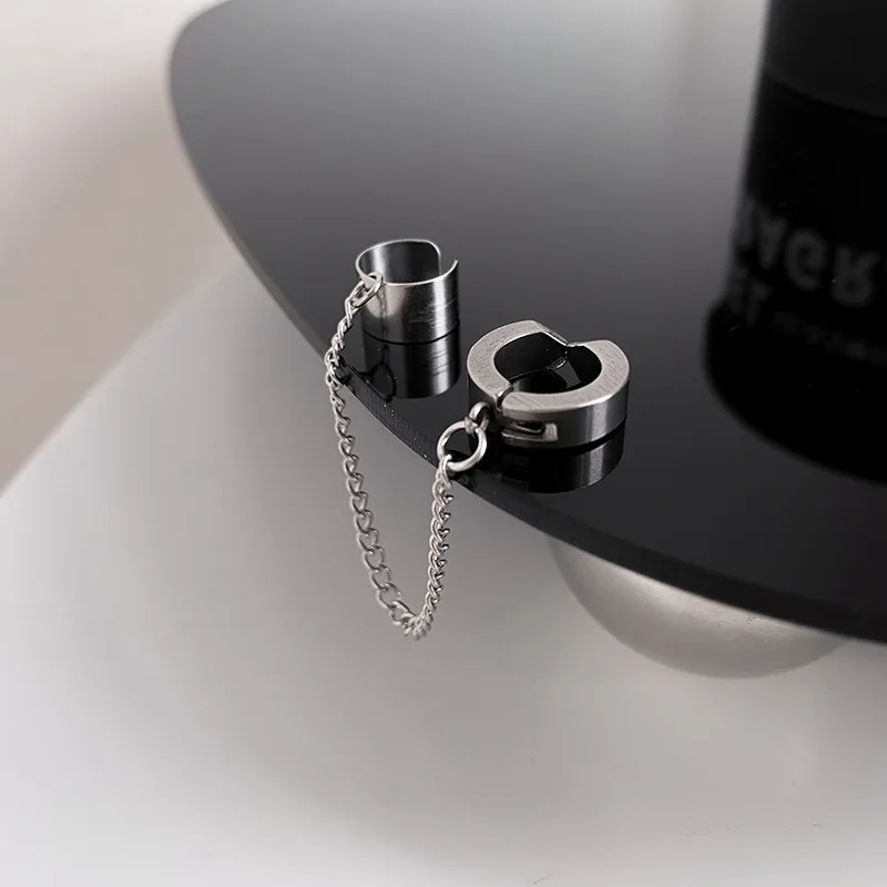 Ear Clip Earrings 1 Piece Stainless Steel Painless For Men Women Non Piercing