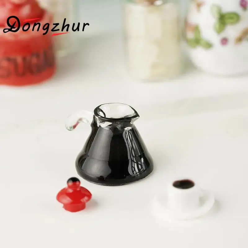 1:12 DIY аксессуары для кукольного домика 1 Набор имитация мини кофейная чашка