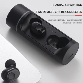 

TONGYDA True Wireless Bluetooth Earphone Upgrade 5.0 Chip New Intelligent Noise Reduction HD Call Waterproof Sport TWS Earbuds
