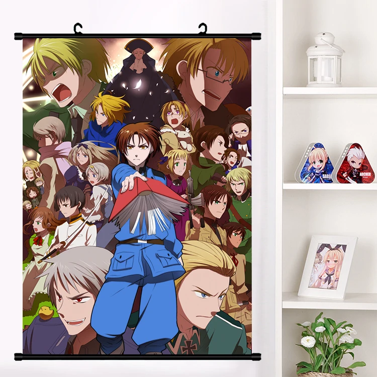 Anime Hetalia Axis Powers Ludwig Arthur Kirkland Wall Scroll Mural Poster Wall Hanging Poster Otaku Home Decor Collection Art Painting Calligraphy Aliexpress