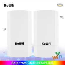 KuWFi Wireless Bridge CPE Router 5.8G 900M 1KM Wireless Repeater&Bridge Indoor&Outdoor Point to Point 1KM 24V POE