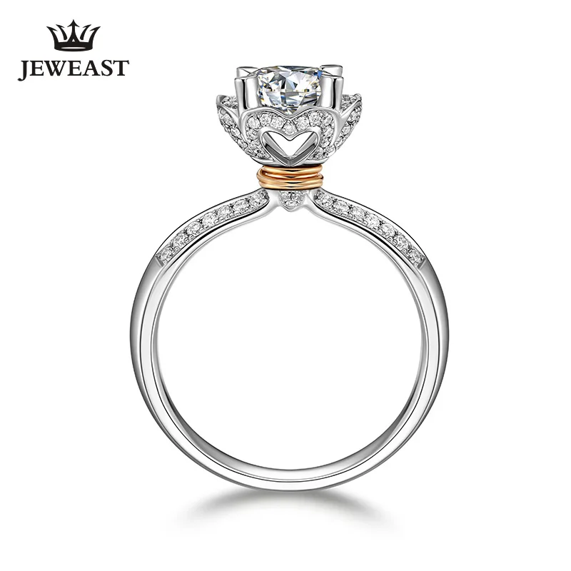 

ZSG Natural diamond 18K gold Pure Gold Ring Real 18K gold Solid Gold Ring Trendy Classic Party Fine Jewelry Hot Sell New 2019