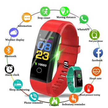 

New Smart Watch Men Women Heart Rate Monitor Blood Pressure Fitness Tracker Smartwatch Sport Watch for ios Android phone PK M4