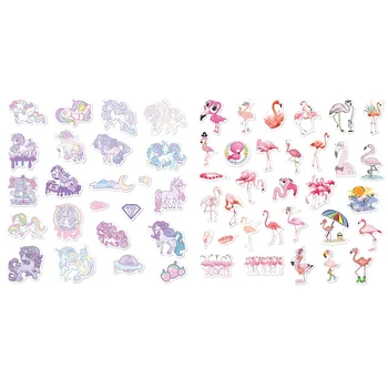 

1 Pack Cute Flamingo Unicorn Decoration Stickers Diary Label Paper Stickers Pack DIY Stickers Kids Gift School Supplies