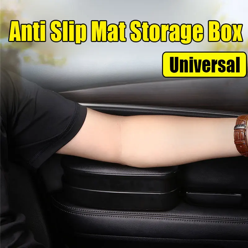 

1Set Car Anti Slip Mat Storage Box Elbow Support Anti-fatigue Universal Left Hand Armrest Rest Support Adjustable For Travel