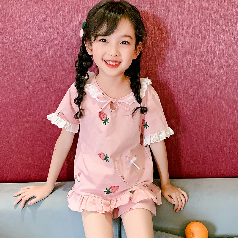 Детские пижамы для малышей 2020 девочка хлопок милые pijama infantil 2 предмета одежда сна