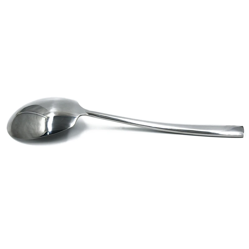Dinner Spoon Large Buffet Serving Spoons Thickness Round Soup Rice Coffee Western Restaurant Bar Public Tableware Gadgets