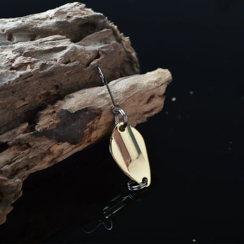 TOMA 10pcs 2.5g fishing metal spoon baits metal spinner lure trout spoon  mini bait wobbler artificial spoon
