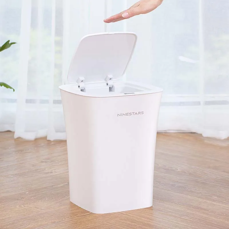  New Xiaomi NINESTARS Waterproof Induction Trash Can 10 Liters IPX3 Life Waterproof Induction Openin
