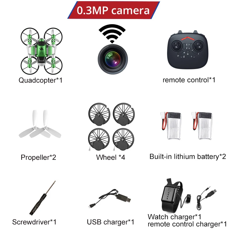 2.4G Rc Quadcopter Drone with Camera 2in1 Motorcycle Folding Remote Control Dron Deformation Quadrocopter Helicopter Toy for Kid - Цвет: RC8wifiWatch2BGR