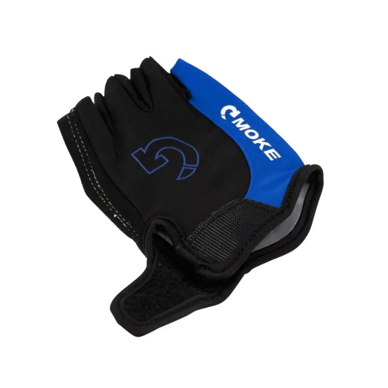 new 1Pair Half Finger Cycling Gloves Anti-Slip Gel Bicycle Riding Gloves Anti Slip For MTB Road Mountain Bike Glove Anti Shock - Цвет: L