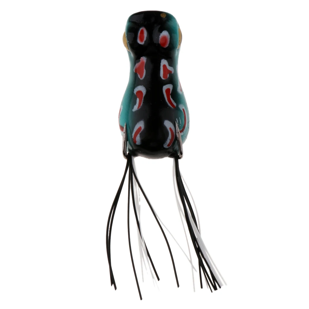 5 cm Topwater Frog Fishing Lure 3D eyes Lifelike Crankbaits double Hook Baits Universal Swimbait Fishing Tackles