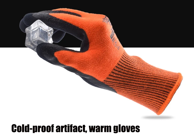 Wonder Grip плотные садовые рабочие перчатки Coldproof рабочие перчатки двухслойный латекс с покрытием защитные садовые перчатки