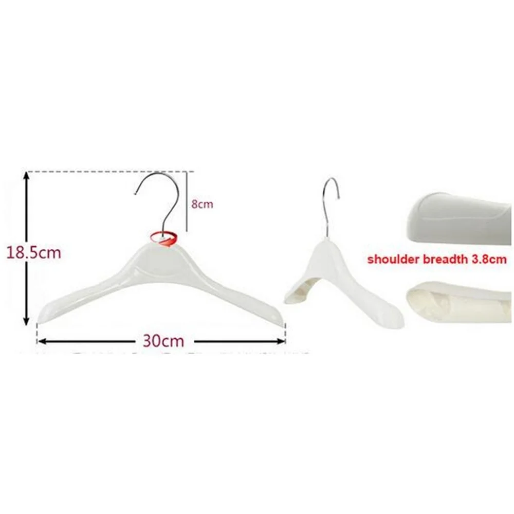 White Kid Children's Garment Coat Hanger Trouser Display Rack Toggery Plastic Hanger High-grade Coat Racks Hook Plastic Rack