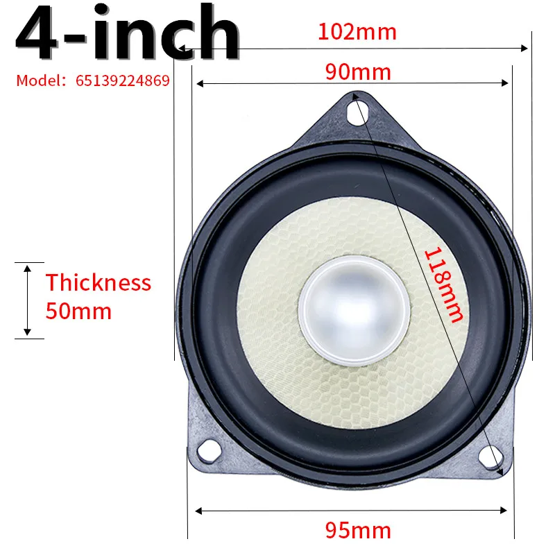 4 Inch Midrange Speakers For BMW E60-E66 F07 F01-F03 X3 E83 X5 E70 X6 E71 E72 3 5 7 Series Horn Loundspeakers Refit