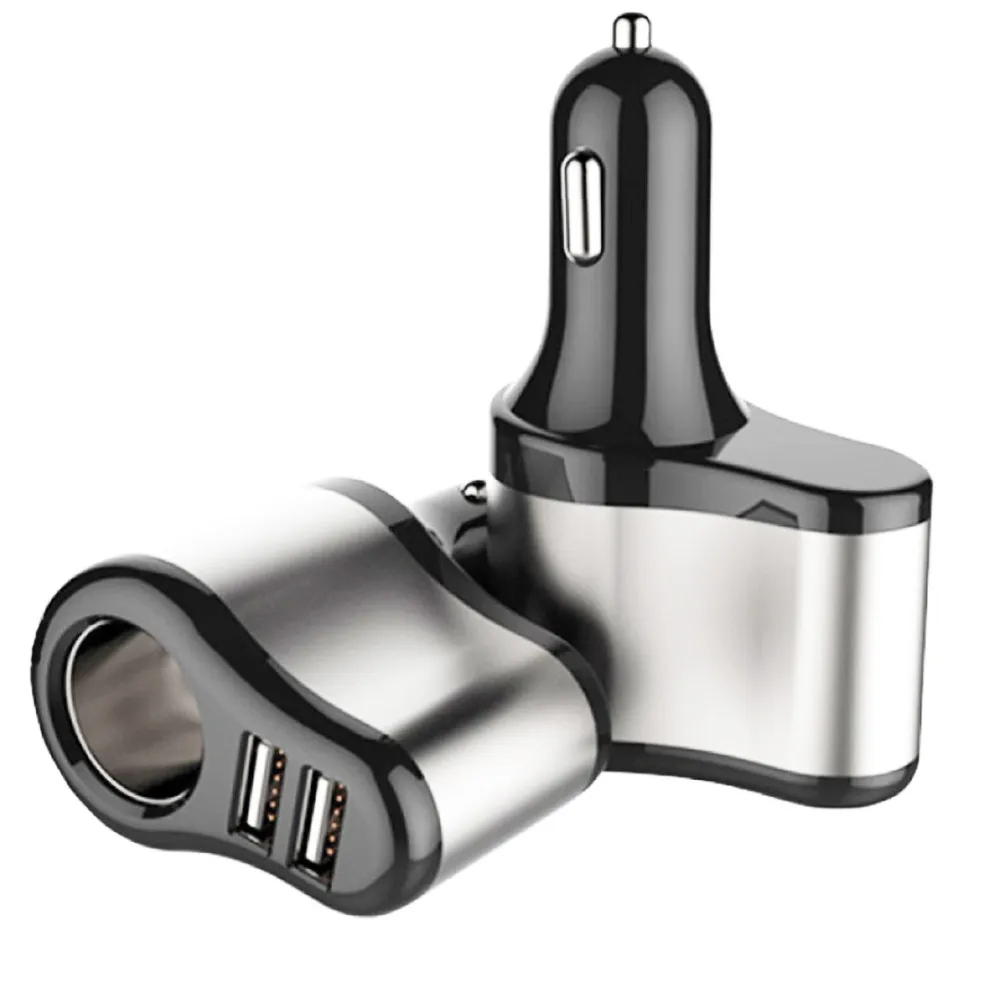 XIAOMI 12 V-24 V Автомобильное зарядное устройство с двумя USB разъемами прикуривателя Автомобильное зарядное устройство адаптер 5V 3.1A Зарядка для iPhone MP3 DVR Pad