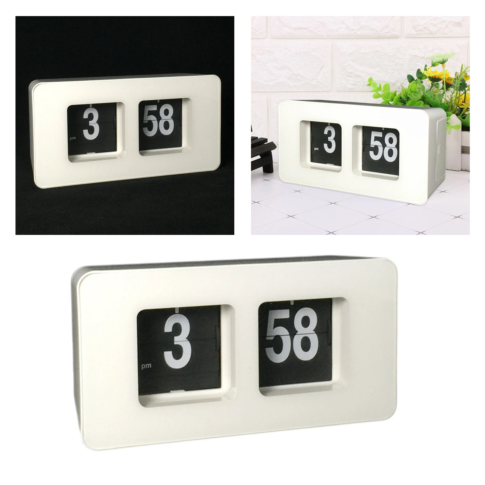 Digital Clock LCD Digital Clock Digital Desk Clock Digital Table Clock Flipping Clock Wall Clocks Retro Desk Clock For Home Bedroom