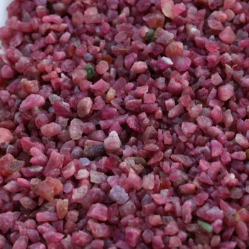 

about 4~6mm Natural Tourmaline Macadam Raw Material Pink Tourmaline Raw Stone Macadam