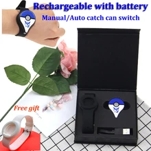 Горячая Новая версия Bluetooth браслет с автоматической ловлей для PokemonGO Plus с перезаряжаемой батареей внутри