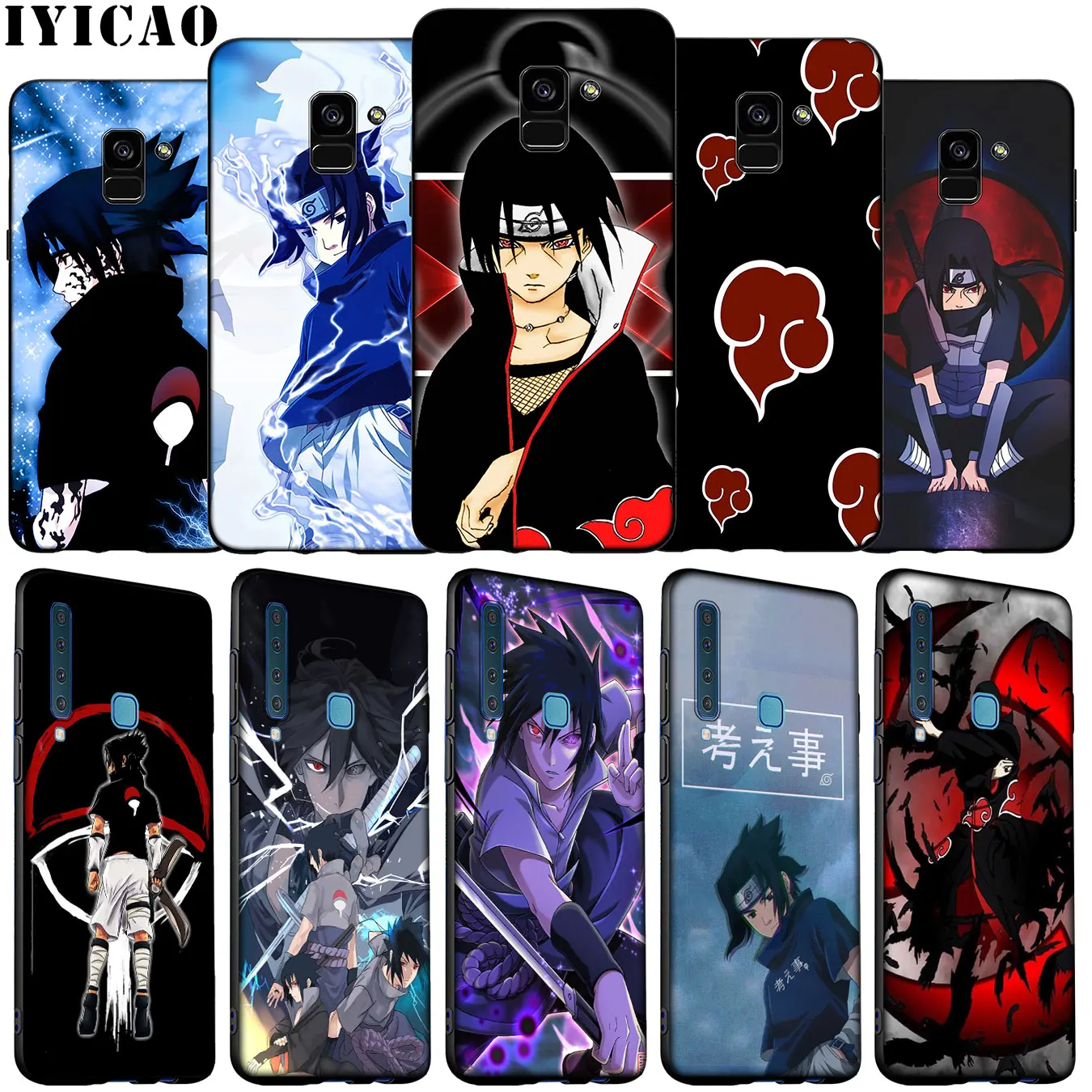 Naruto Uchiha Itachi Sasuke Soft Silicone Phone Case for Samsung Galaxy A6 A9 A8 A7 2018 A3 A5 Note 9 8 10 Plus 20 Ultra | Мобильные