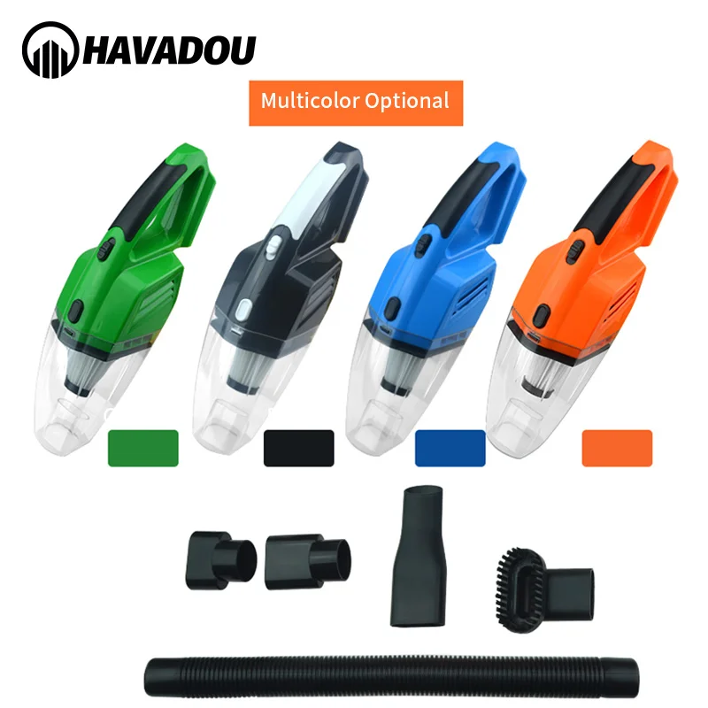 

HAVADOU Handheld Car Vacuum Cleaner Wet and Dry Suction 120W Car Vacuum Cleaner with LED Light Multi Dust Collector