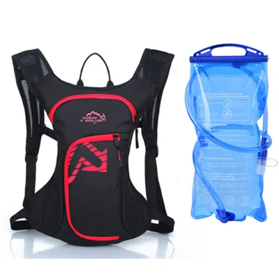 with water bag Хит, мужская, Женская водонепроницаемая велосипедная сумка, спортивные рюкзаки с сумкой для воды, MTB, для путешествий, тактический, для пешего туризма, военный рюкзак, велосипедные сумки - Цвет: with water bag