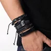 IFMIA – Bracelet multicouche en cuir, tressé à la main, en corde, étoile, plume, Vintage, cadeau pour hommes ► Photo 3/6