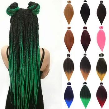 

DIANQI hair 26 inch 100g Synthetic hair ombre braids box braids hair extension braids pink purple yellow golden colors braids