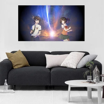 

[Self-Adhesive] 3D Your Name 777 Japan Anime Wall Stickers Mural Decal Wall Murals AJ WALLPAPER Belly