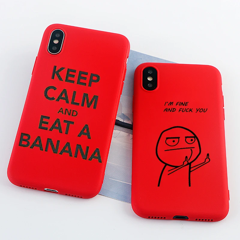 Забавный мультяшный чехол Keep Calm для Xiaomi Mi 9 8 Pro SE Lite 6 A1 A2 A3 MIX 2 3 силиконовый чехол для телефона мягкая пара I am Fine