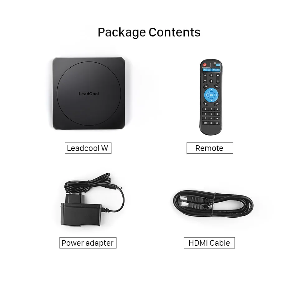 Андроид ТВ-приемник Leadcool W чип Amlogic S905W 4K H.265 2,4G wifi 100M USB 2,0 Leadcool Android смарт-приставка