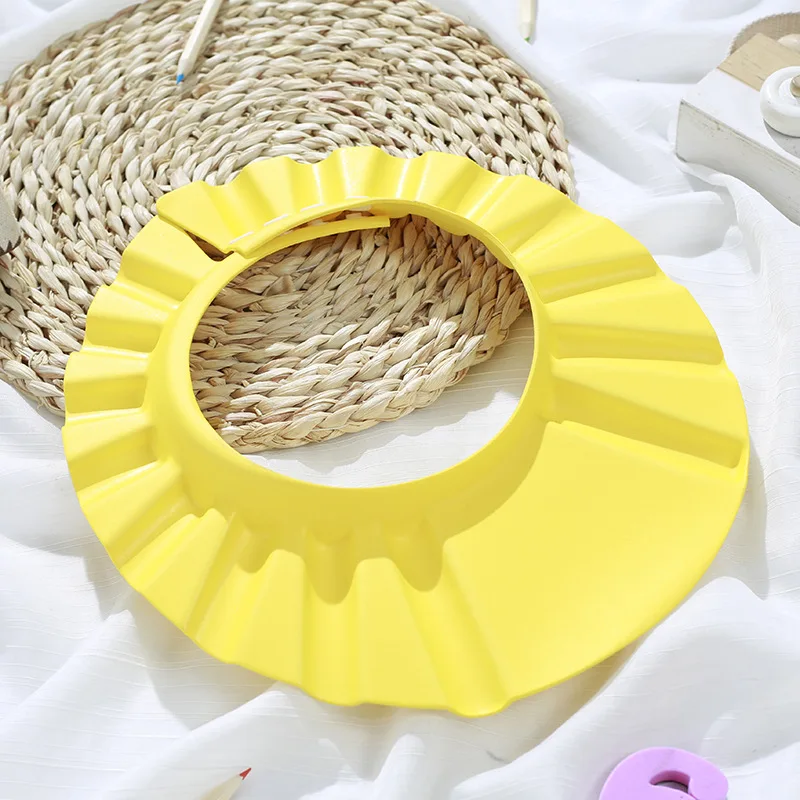 Hair Wash Hat Shampoo Shower Cap Hair Wash Shield Girl boy Safe Shampoo Shower Bathing Bath Protect Soft Cap Hat For Baby Wash Hair Shield Children Bathing Shower Cap Hat Kids
