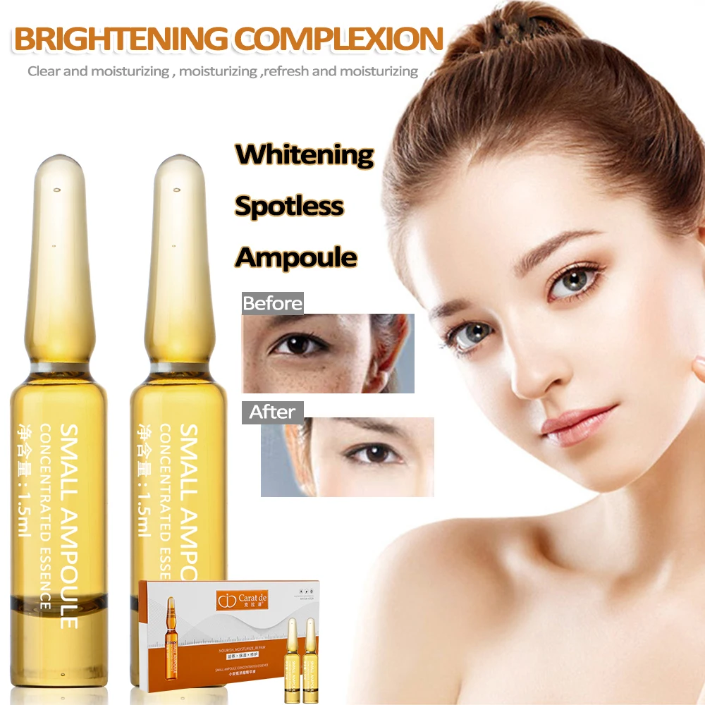 7 bottles/Set Whitening Spotless Ampoule Serum Moisturizing Nourish Hyaluronic Acid Essence Lighten Melanin Skin Care Tools