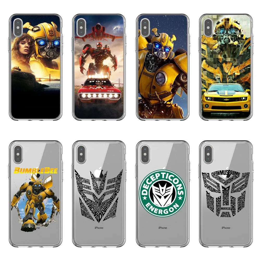 

Cuddly Transformers Bumblebee Phone Cases Cover For iPhone X10 MAX 5S SE 6 6SPlus 7 8Plus Soft silicon TPU Coque Shell Cover