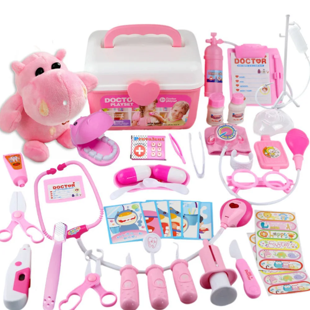 42PCS Pretend Play Doctor Set Nurse Injection Medical Kit Role Play