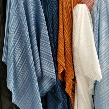 

Shiny Metallic Chiffon Silky Strips Pearly Metallic Fabric Dropping Soft Breathable DIY Dress Blouse Fabric