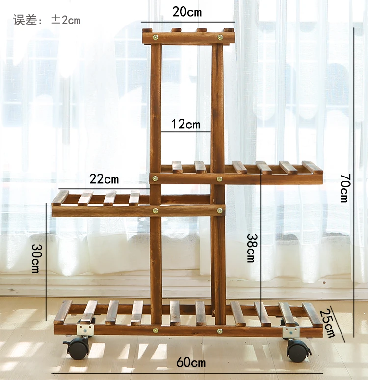 IndoorBalcony гостиная земля Многоэтажный хлорфитум цветочный горшок полки посадочного типа деревянные