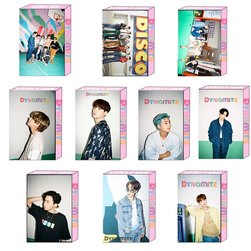 2020 KPOP динамита Lomo CardJUNG Кук Суга Цзиминь RM J HOPE JIN фотокарточек плакат вентиляторы