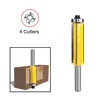 LAVIE 1pc 8mm Flush Trim bit Z4 Pattern Router Bit Top & Bottom Bearing Bits Milling Cutter For Wood Woodworking Cutters C08-023 ► Photo 2/6