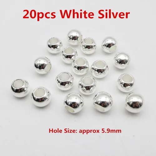 20pcs White Silver 20 штук-50 шт. золотистый/белый серебряных крючков, подвязанные лентой, с объемной волной, дредлоки, для увеличения объема, бусины трубчатые кольца для детей для женщин аксессуары для наращивания волос - Цвет: 20pcs White Silver