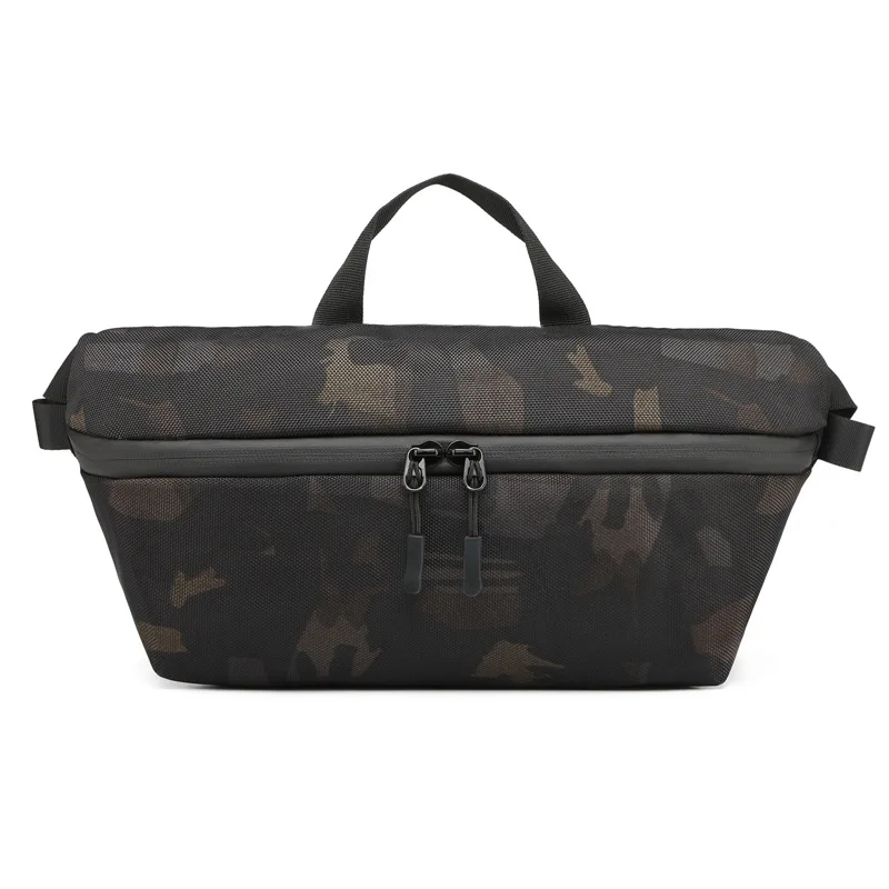 Новая повседневная однотонная нейлоновая Водонепроницаемая нагрудная сумка мужская модная сумка на плечо мужская сумка через плечо спортивная и поясная сумка для отдыха - Цвет: camouflage