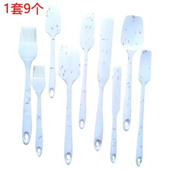 

9 Piece Silicone Spatula Set, Non-Stick Heat Resistant Silicone Spatula Set Heat-Resistant Spatula Kitchen Utensils Set