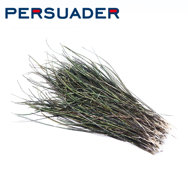 Persuader 200Herls Pacchetto Fly Tying Pavone Fresco Quills Feather Versatile Fly Tying Materiali Per Collari Ali E Nervature Wraping